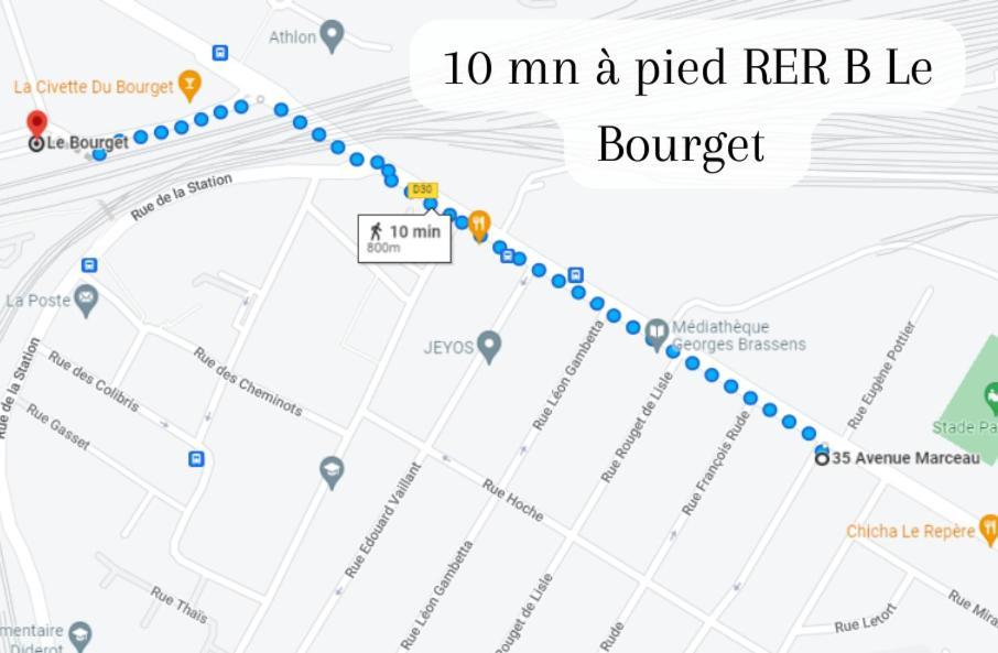 Disponible - Appartement Entier - 10Mn Rer B Aeroport Cdg - Paris Gare Du Nord, T11 Express, Le Bourget, Tout Equipe, Netflix Gratuit, 3 Personnes, 4Eme Etage, Escaliers, Parc Des Expositions, Parking Rue Gratuit Apres 19H Drancy Exteriér fotografie